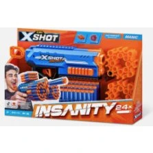 X-Shot Insanity Manic Blaster - Pistolet à Fléchettes