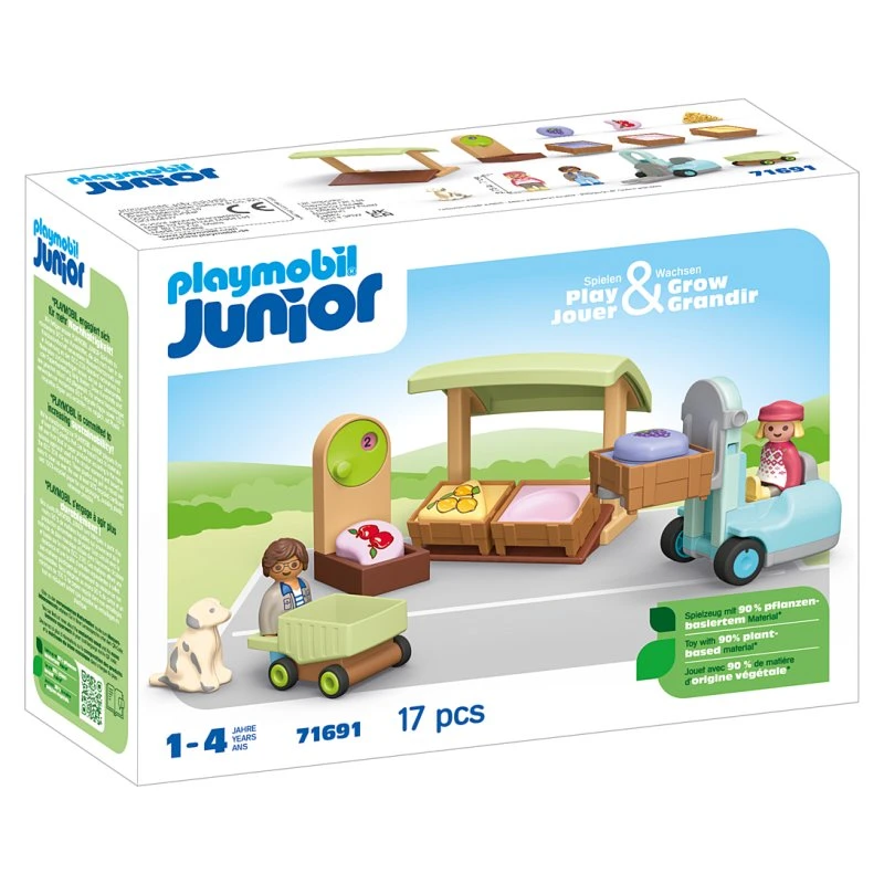 Playmobil Junior 71691 Étal fruits légumes bio