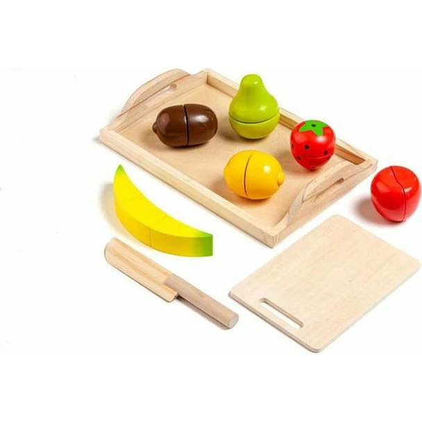 Moltó Set de Jouets Alimentaires en Bois 9 Pièces Fruits