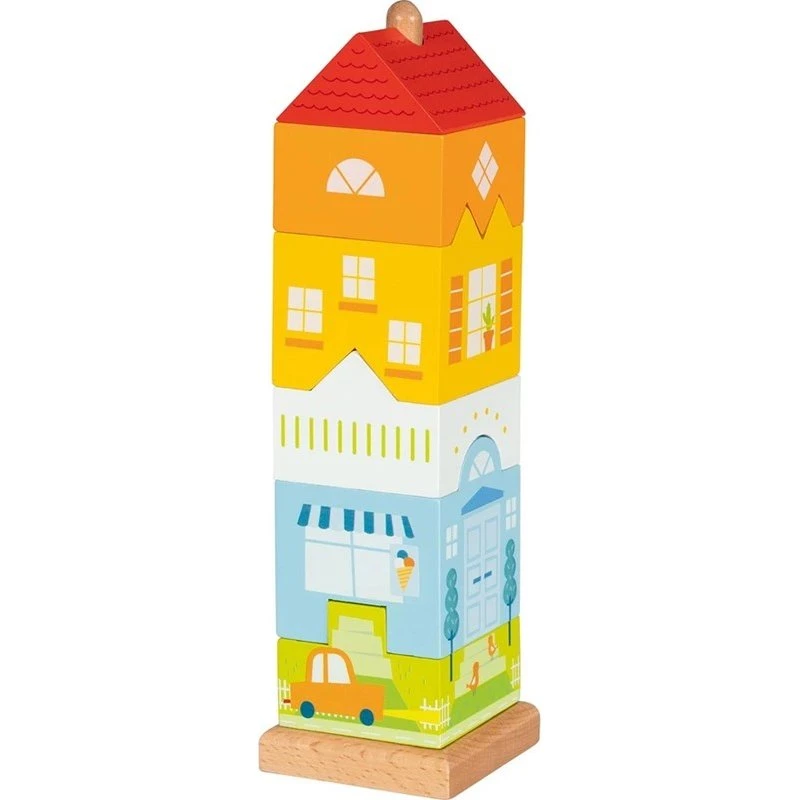 Goki Maison de ville à empiler en bois