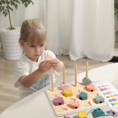 Ludibloc - Blocs en bois à empiler Montessori