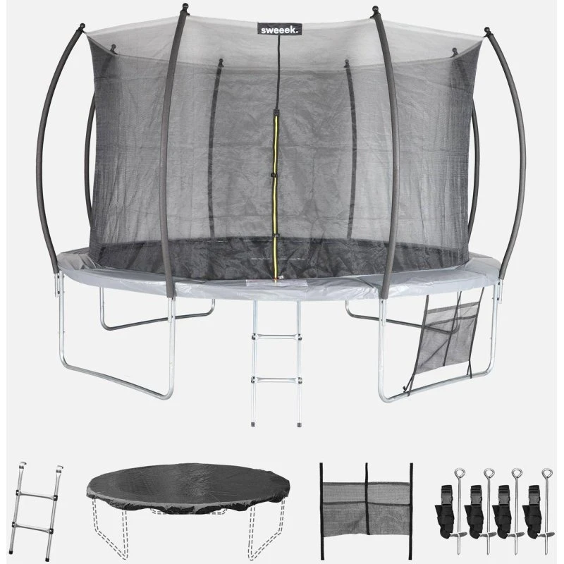 Saturne Inner XXL Trampoline 370cm Gris