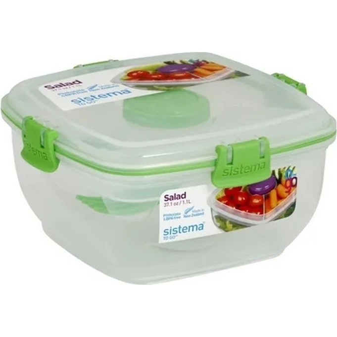 Sistema Salad to Go Boîte à Repas 1,1 L Menthe