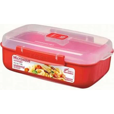 Sistema Boîte Rectangulaire Micro-Ondes 1,25 L Rouge