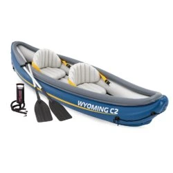 Intex Wyoming C2 Kayak Gonflable 2 Places Bleu