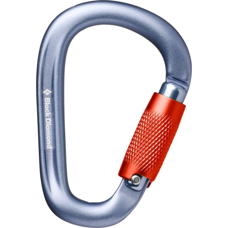 Black Diamond PearLock Twistlock Carabiner Gris