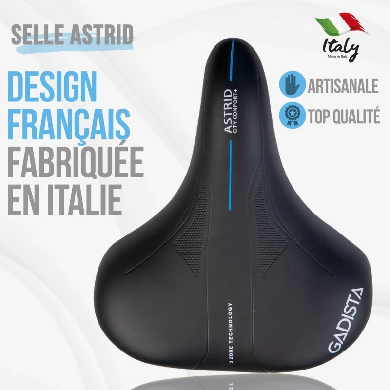 ASTRID XXL Selle Vélo Confort 3ZONE