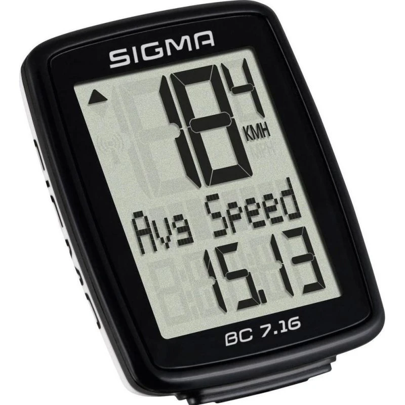 Sigma BC 7.16 Compteur de vélo câblé noir