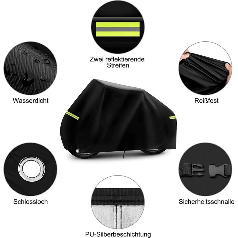 WOLTU Couverture de Vélo Oxford 190T Imperméable Anti-UV