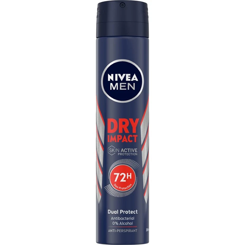 Nivea Men Dry Impact Anti-Transpirant Spray 72h 200ml