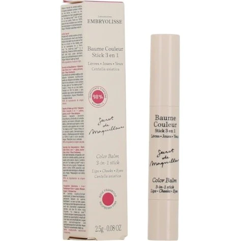 Embryolisse Baume Couleur Stick 3 en 1 Rouge Intense 2,5g