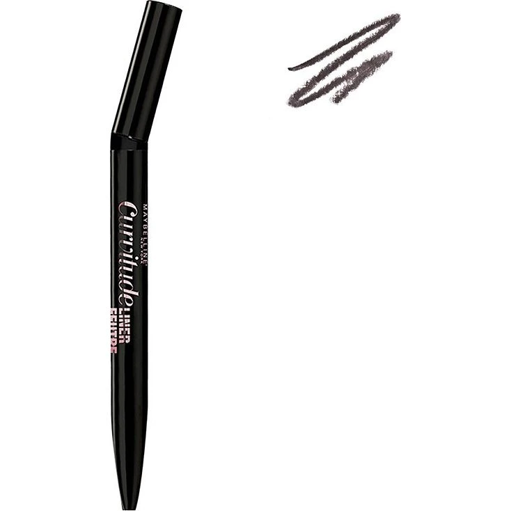 Maybelline Curvitude Eyeliner Feutre Noir Ultra-Fin Longue Tenue