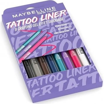 Maybelline Tattoo Liner Coffret 8 Crayons Gel Taillables