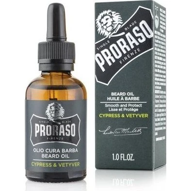 Proraso Huile à barbe Cyprès & Vétiver 30 ml