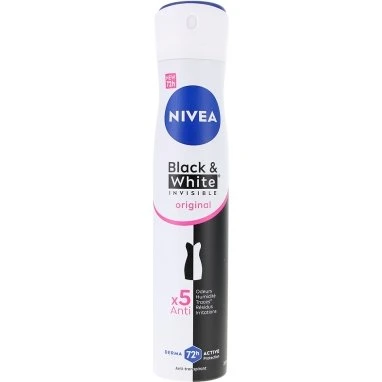Nivea Black & White Invisible Déodorant Spray 200 ml