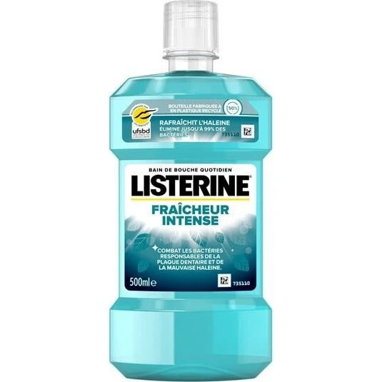 Listerine Fraîcheur Intense Bain de Bouche 500ml