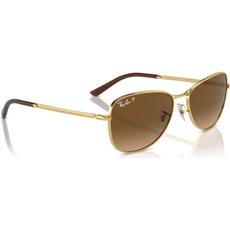 Ray-Ban RB3733 001/31 - Lunettes de soleil métalliques noires et dorées