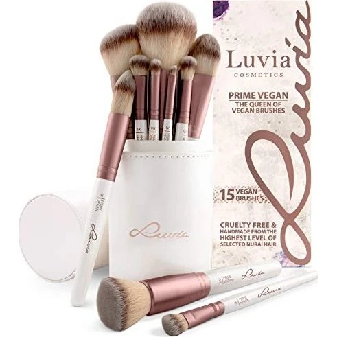 LUVIA COSMETICS Prime Vegan - Kit de 15 Pinceaux