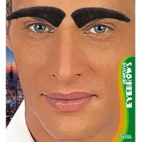 Faux sourcils noirs pour hommes