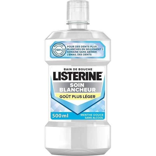 Listerine Soin Blancheur Goût Léger 500 ml