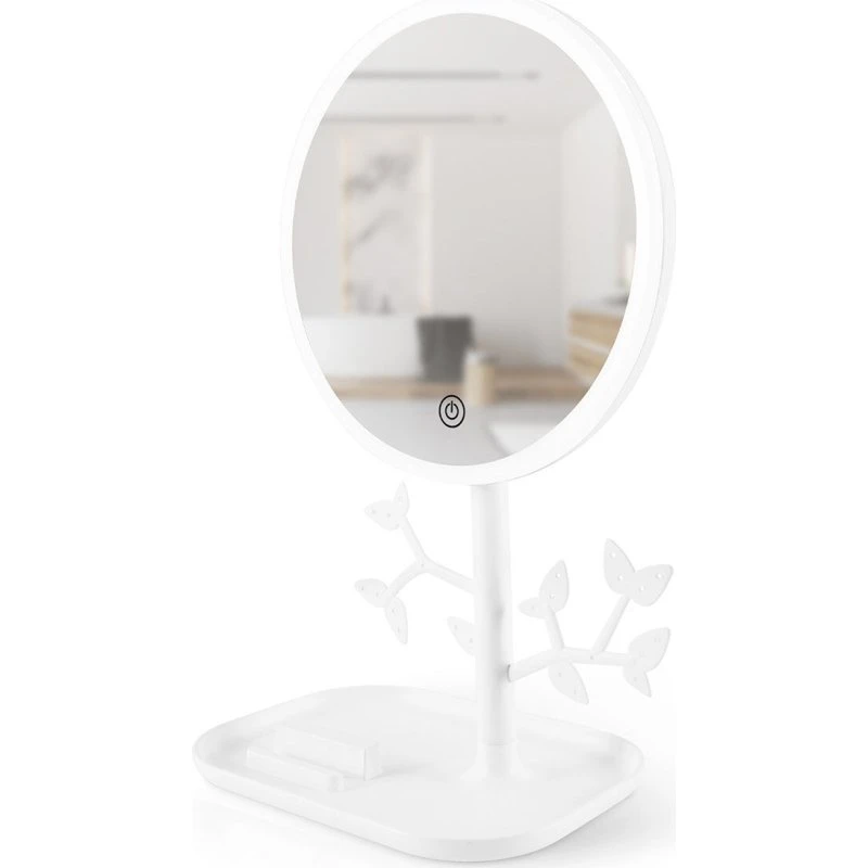 Yoghi MIZO Miroir LED Rechargeable Blanc