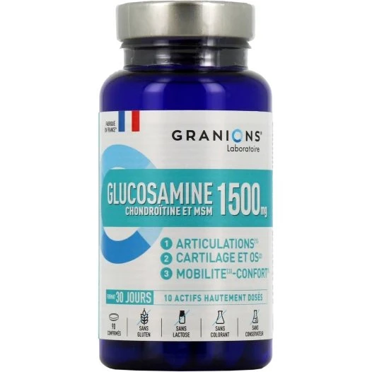 GRANIONS Glucosamine 1500mg Articulations 90 Comprimés