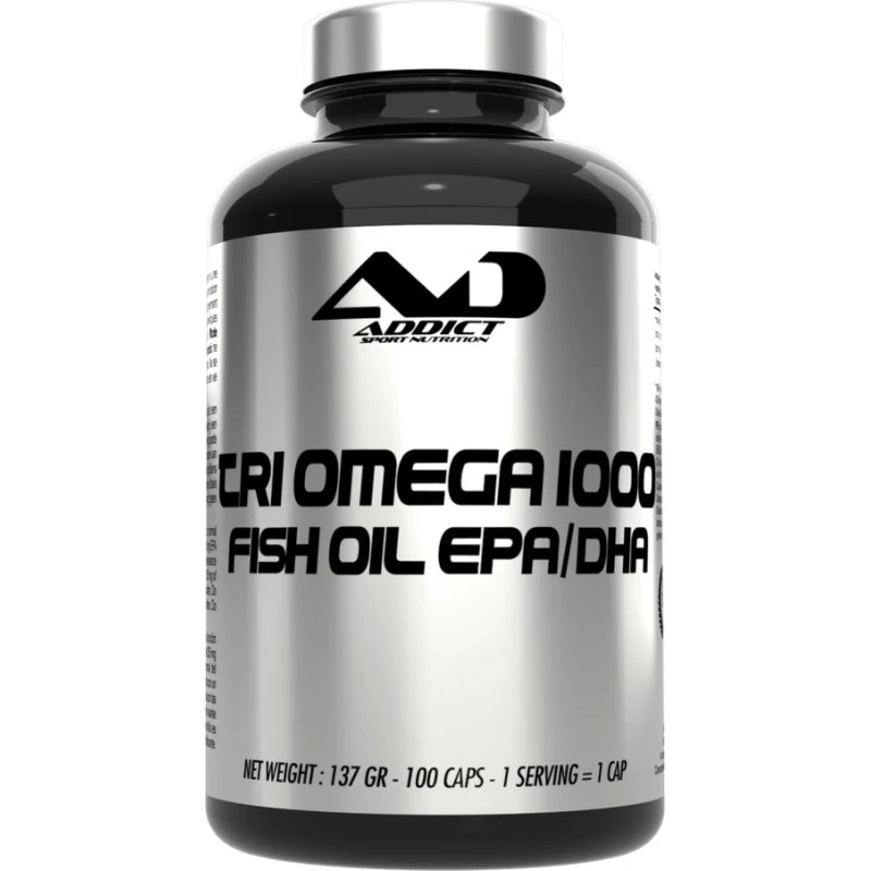 Addict Sport Nutrition Tri Omega 1000 - 100 Gelcaps