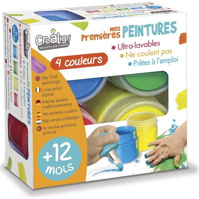 Crea Lign’ Mes Premières Peintures - 4 pots