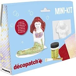 Décopatch Mini Kit Sirène en Papier Mâché