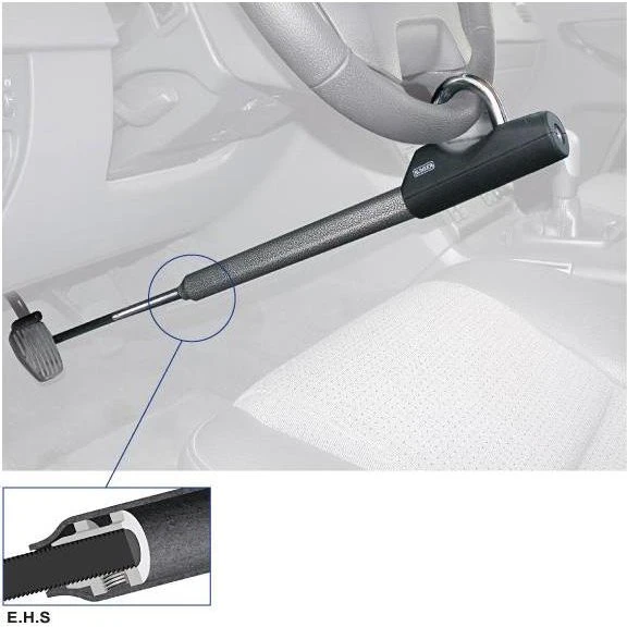 Bunker BB83 Barre antivol volant-pédale 83 cm