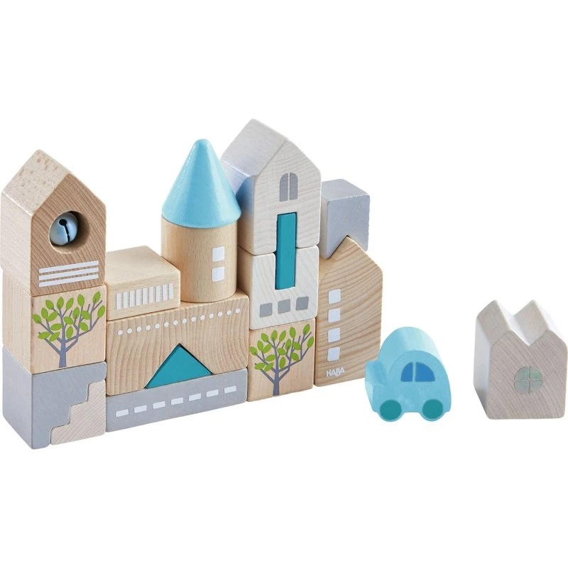 HABA Bad Rodach Blocs de Construction Bois 18 pcs