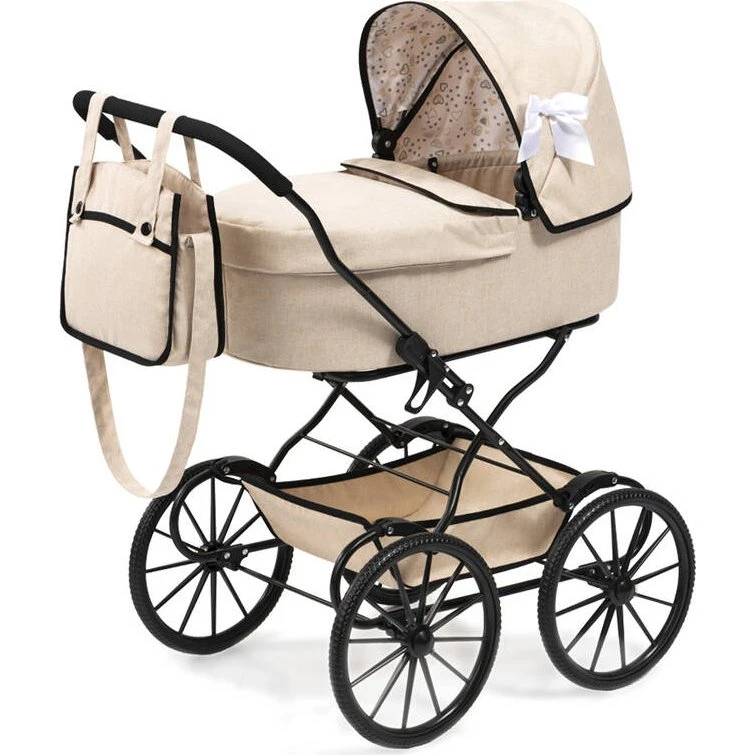 Reig Toys Poussette Classic Beige avec sac