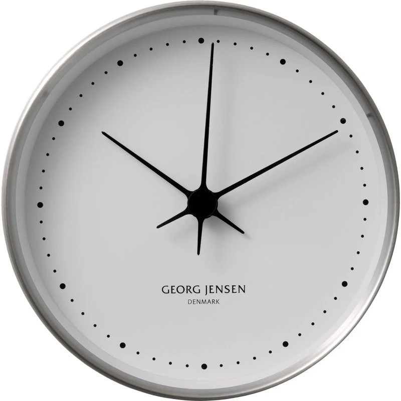 Georg Jensen Petite Montre Henning Koppel Acier Inoxydable Blanc