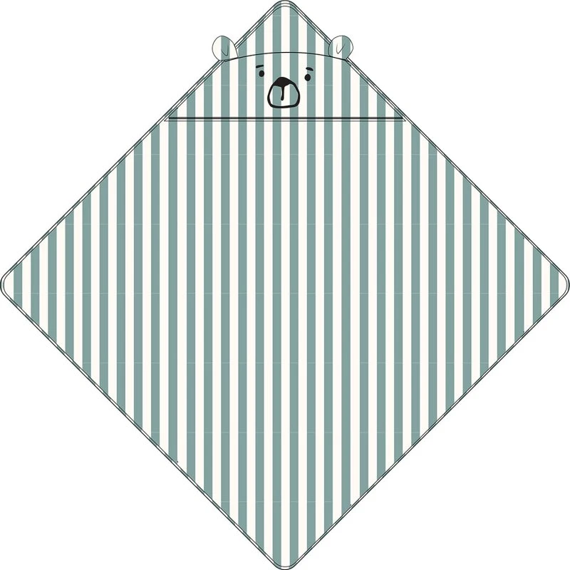 Liewood Cape de bain Albert Peppermint / Crème
