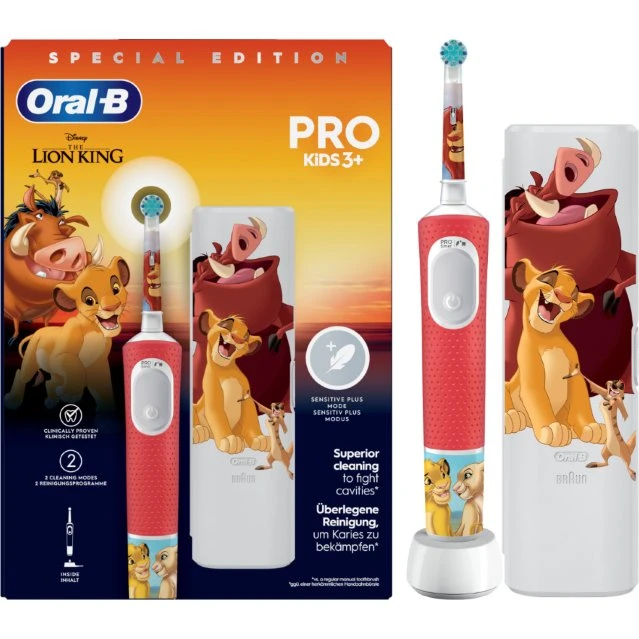 Oral-B Vitality Pro Kids Roi Lion + Étui de Voyage