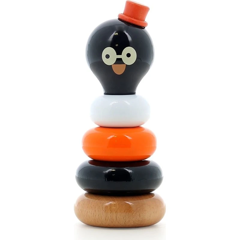 Vilac Boizoos René - Empilable Pingouin en Bois