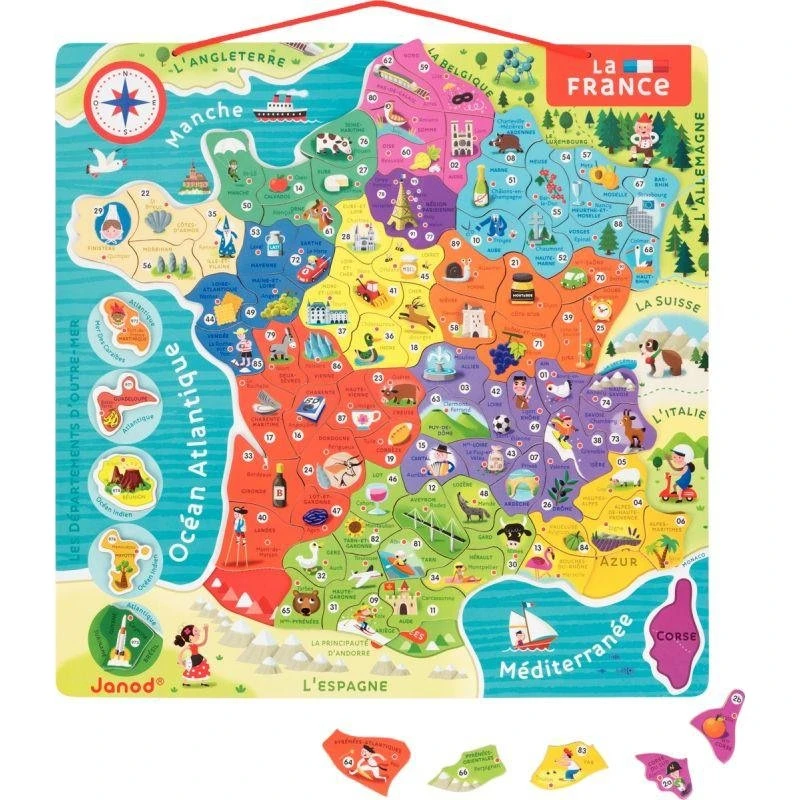 Interdacta Puzzle Magnétique France 93 Pièces