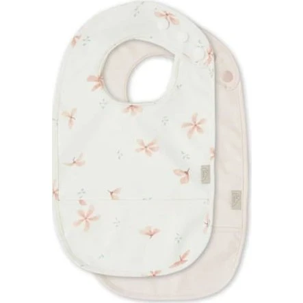 Cam Cam Copenhagen - Lot de 2 bavoirs Windflower Creme