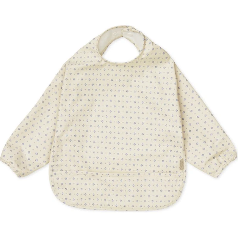 Cam Cam Copenhagen Bib Capri à manches blanc et bleu