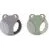 Filibabba Lot de 2 anneaux de dentition animaux gris et vert