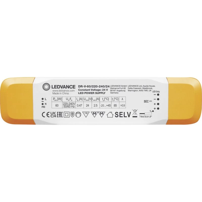 LEDVANCE EC Vue DR-V-60/220-240/24 60W 24V