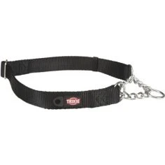 Trixie Dog Premium Collier Semi-Étrangleur Noir L-XL