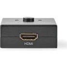 Nedis Commutateur HDMI 3 ports 4K 60Hz métal anthracite