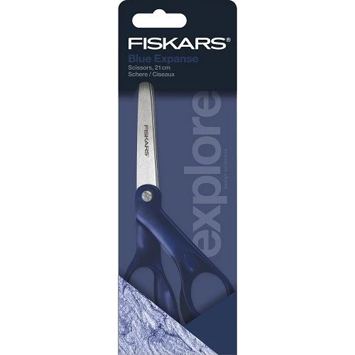 Fiskars Ciseaux Explore Métallique Bleu Profond 21 cm