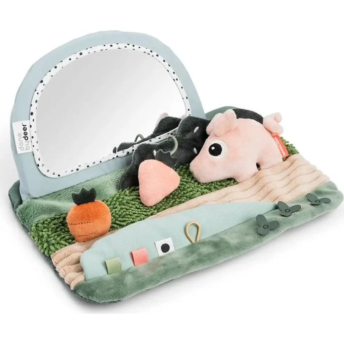 Pigee Miroir d'éveil Tummy Time Tiny Farm Multicolore