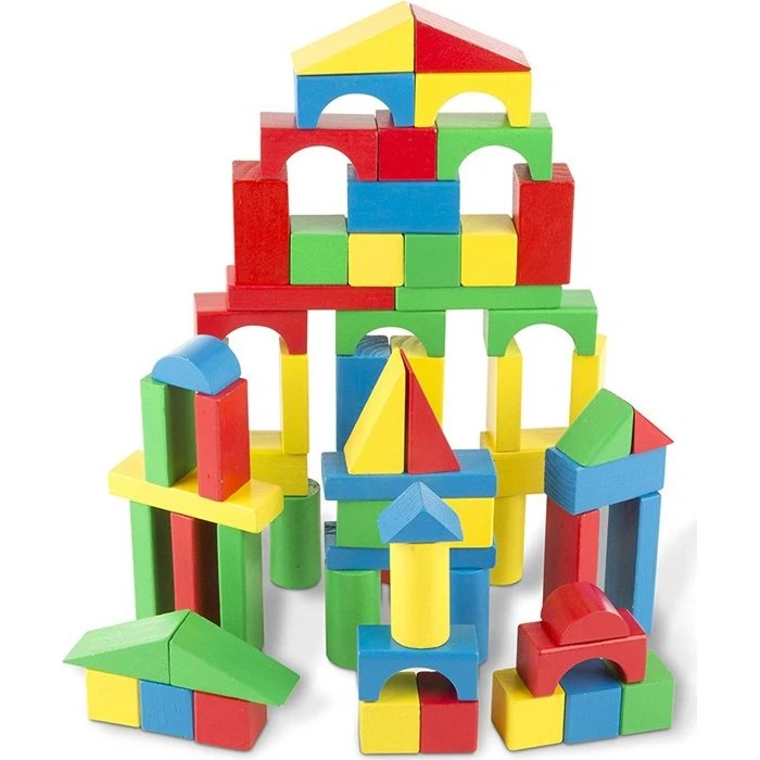Melissa & Doug - 100 Blocs En Bois