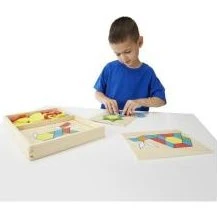 Melissa & Doug Blocs et planches de motifs d'apprentissage