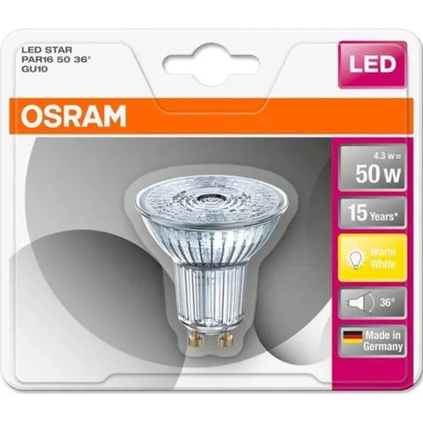 Bli1 Led Star Spot 4,3W 50 36° Gu10 Osr