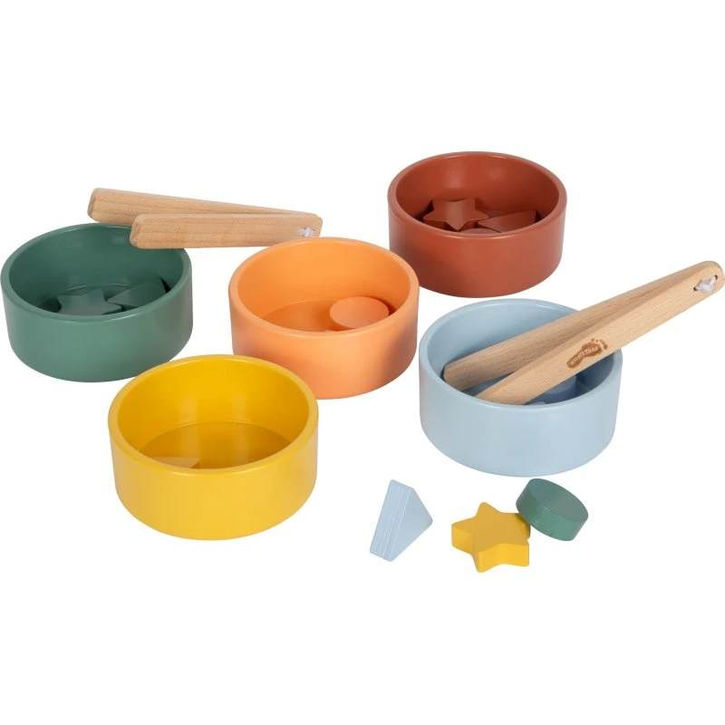 Montessori Jeu de Tri avec Pince en Bois FSC