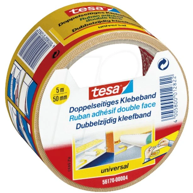 tesa Bande double face universel blanc 50 mm x 5 m